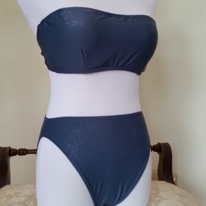 Malibu rich smokey grey with silver hue bikini.